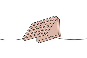 Minimalist line art of a folded, an Illustration by GraphiShop