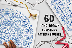60 Christmas Pattern Brushes