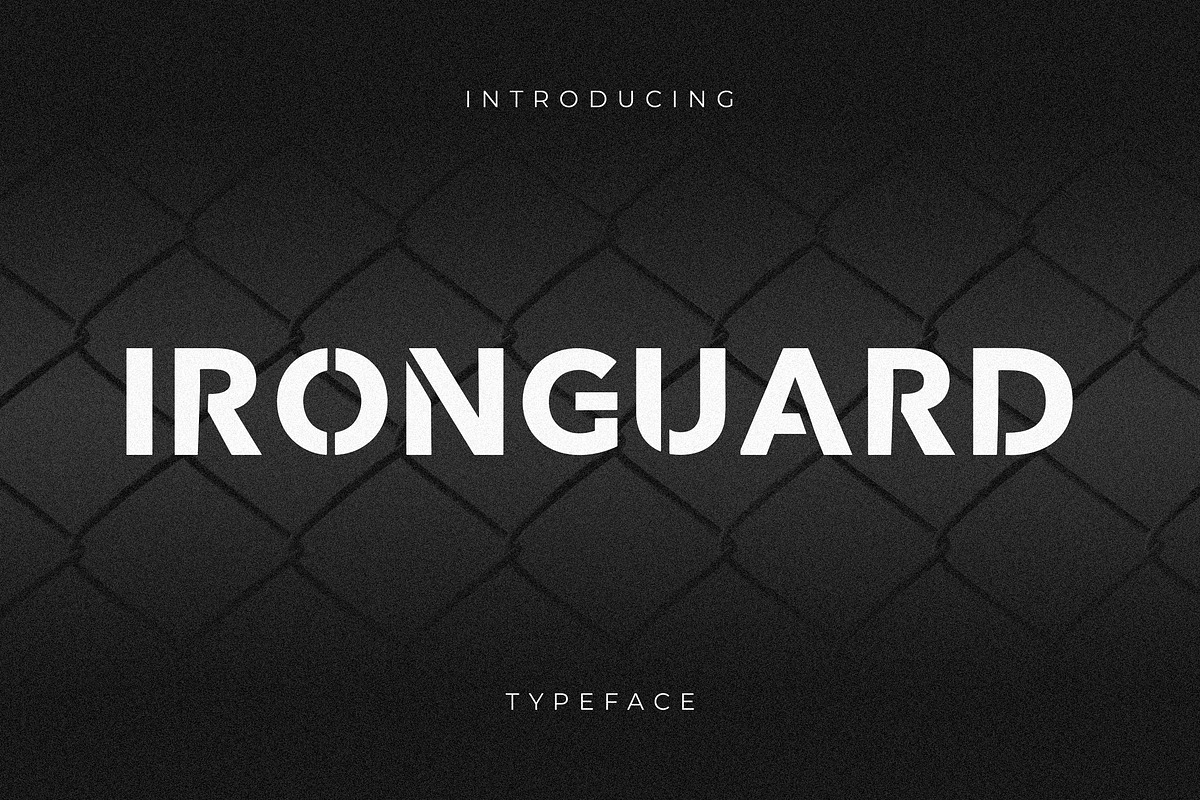 Iron Guard, a Font by zerologicstudio (Photo 1 of 8)