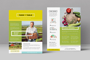Organic Food Datasheet Template, a Flyer Template by StockLayouts