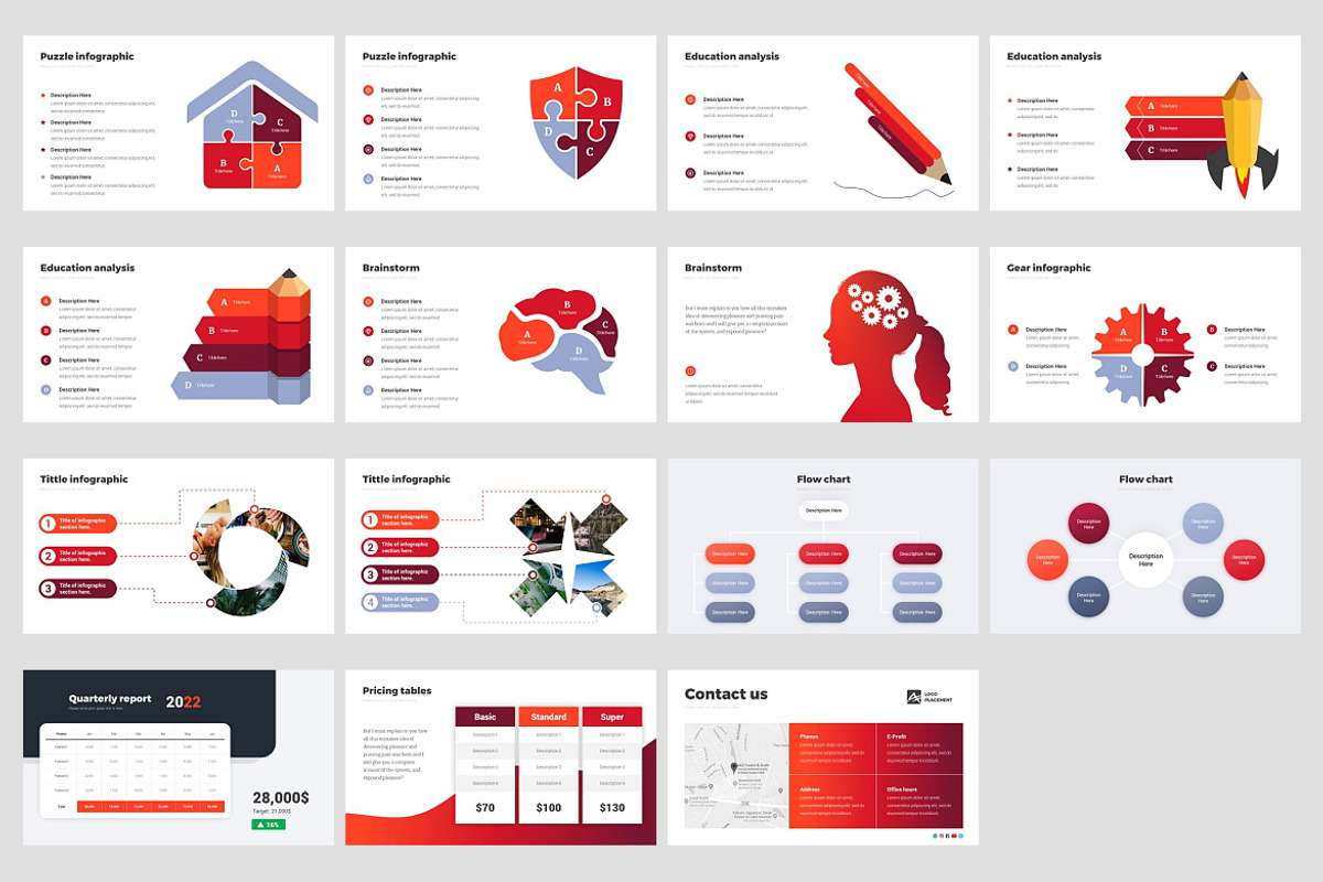 Modern Proposal Google Slides, a Presentation Template by Presentation Templates (Photo 5 of 7)