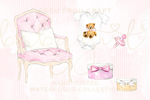 Baby Girl Pink Pregnancy Clipart