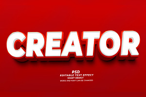 PSD Creator Editable Text Effect