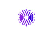 Minimal Hexagonal Tech Circuit Logo, a Branding & Logo Template by Vectorium Studio (Thumbnail 1 of 9)