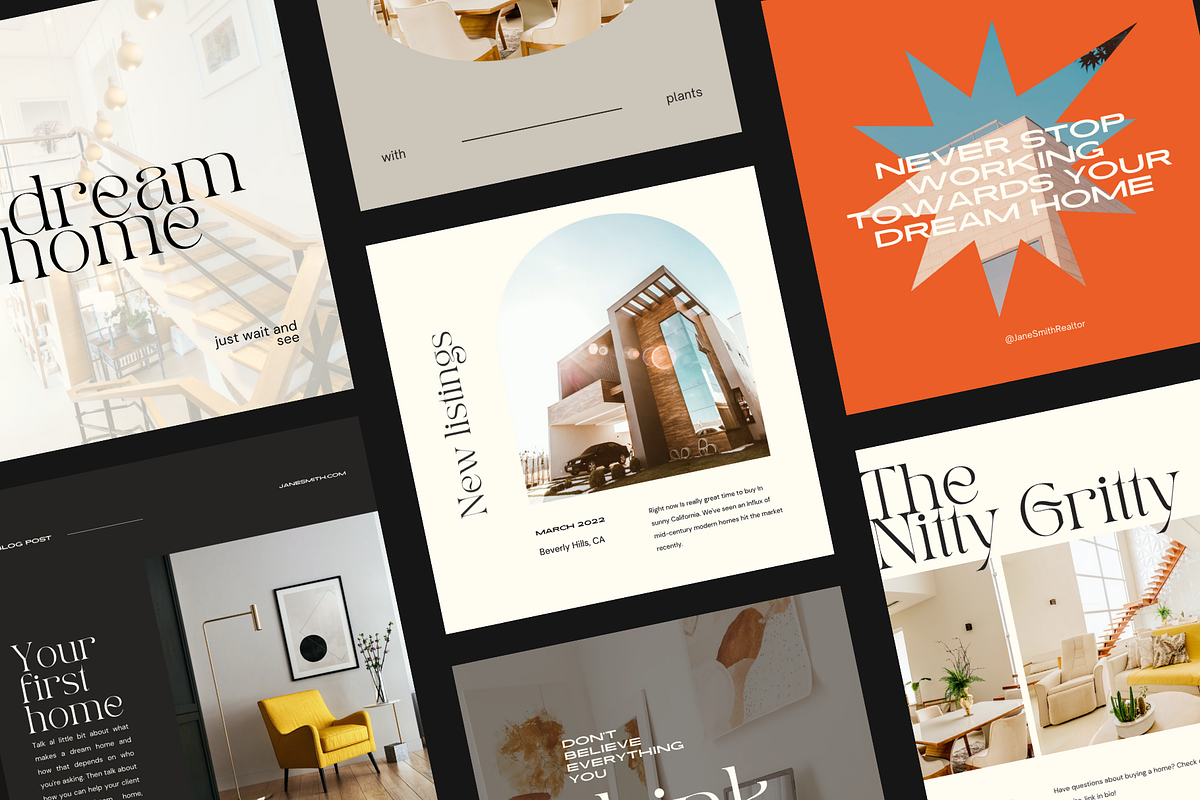 Real Estate Canva Instagram Bundle, a Social Media Template by ALunadoki Design (Photo 2 of 5)