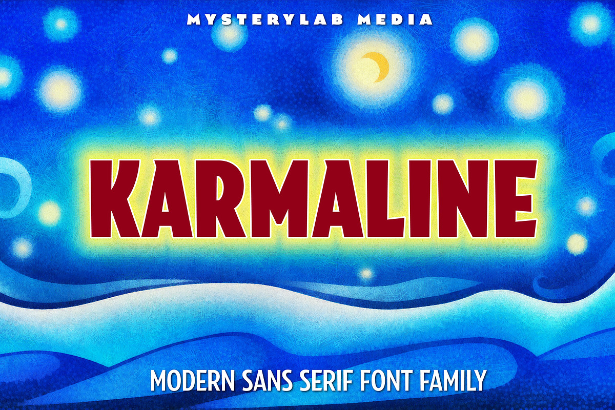 Karmaline Sans Serif Font Family, a Sans Serif Font by Mysterylab Designs (Photo 9 of 9)
