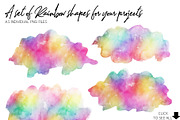 10 Huge Rainbow Watercolors, a Background Graphic by AdenaJ (Thumbnail 10 of 13)