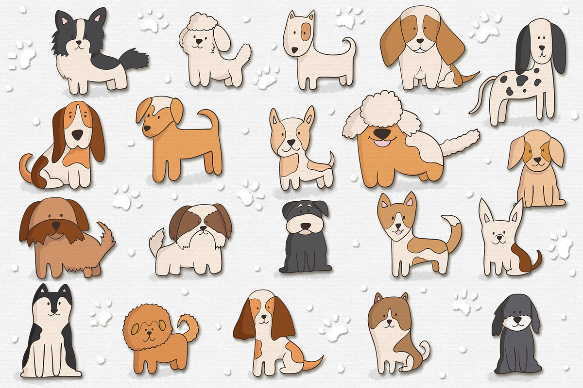 Cute Puppies, an Illustration by clipick (Photo 7 of 10)
