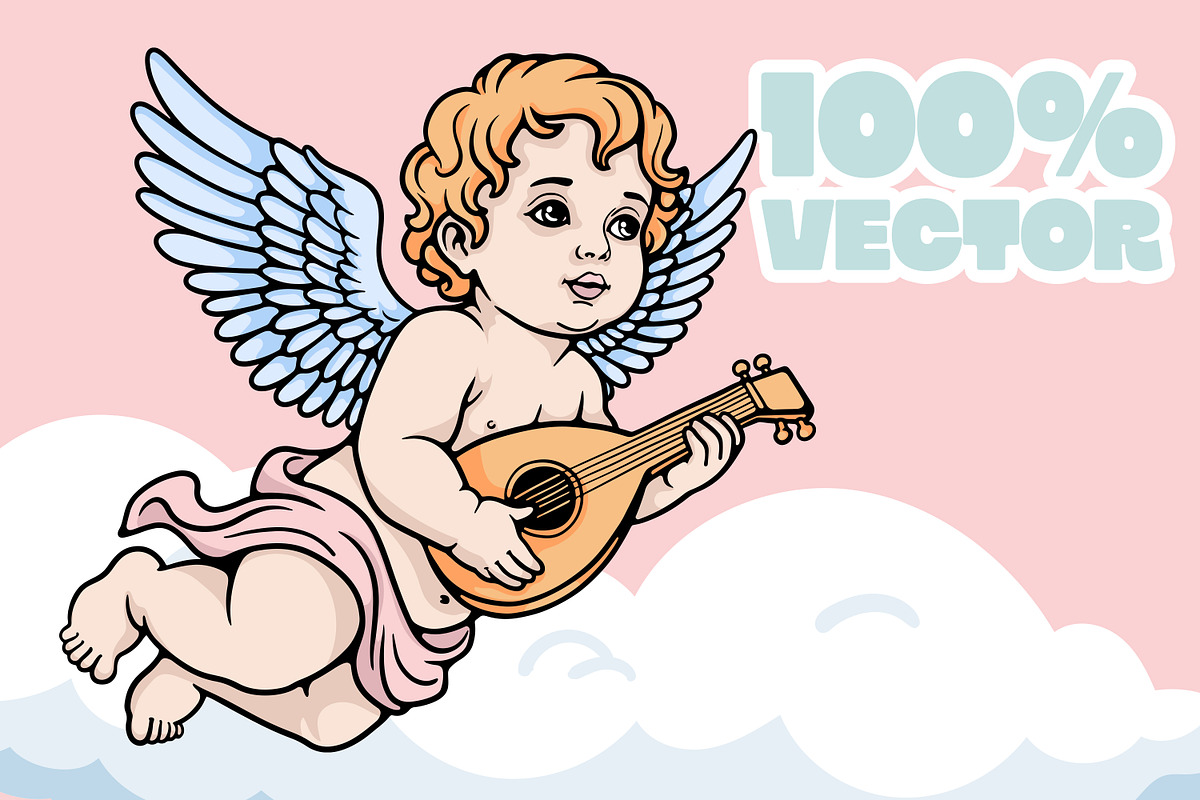 Baby Angel Illustration Set, an Illustration by Tekuni (Photo 3 of 13)