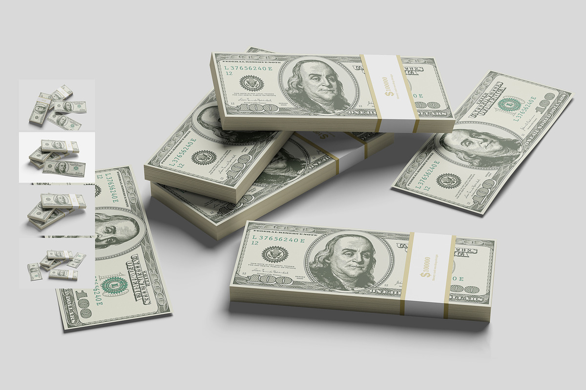Money Cash Mockup, a Merchandise Mockup by mahhyud (Photo 1 of 5)