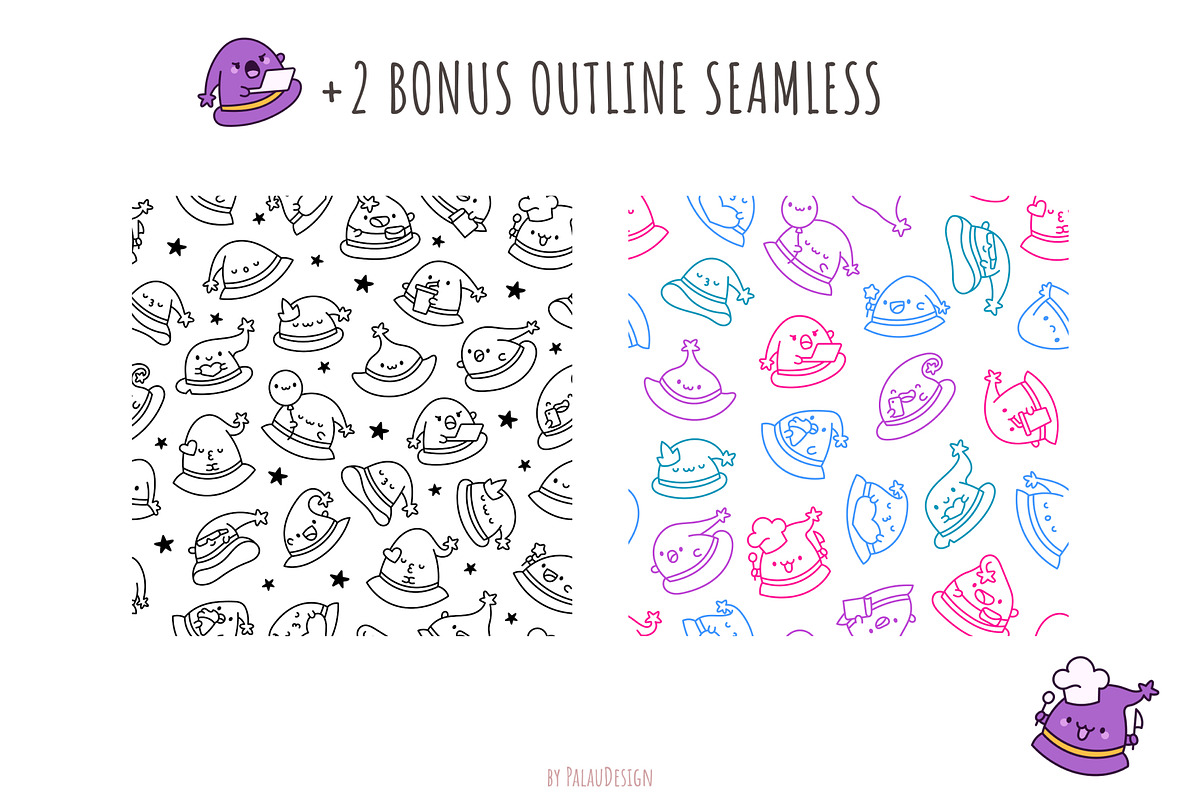 Wizard Hat Patterns, a Pattern Graphic by Palau (Photo 7 of 9)