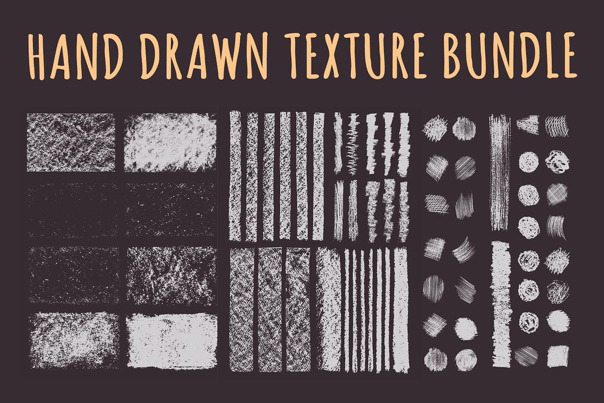 Hand Drawn Textures Collection, a Texture Graphic by IRSYART (Photo 1 of 6)