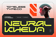 Neural Kheva Modern Futuristic, a Sans Serif Font by timelesstype.co (Thumbnail 1 of 10)