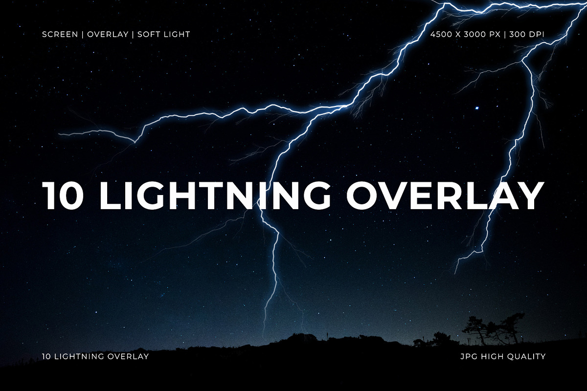 Lightning Overlay, a Background Graphic by Pitchlook.Studio