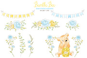 Cute Bear Bee Boy Honey clipart, an Animal Illustration by Magic Story Studio (Thumbnail 3 of 4)