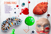 192 isolated Haloween moveable items, a Books & Magazine Mockup by rubinat (Thumbnail 14 of 15)