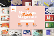 82 MAGAZINES MOCKUPS BUNDLE 41 items, a Print Template by Creatoom (Thumbnail 1 of 5)