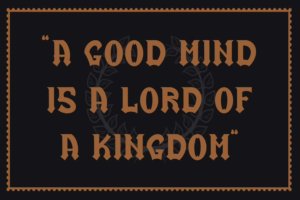 Stamford Castle - Blackletter Font, a Blackletter Font by Arendxstudio (Photo 8 of 10)