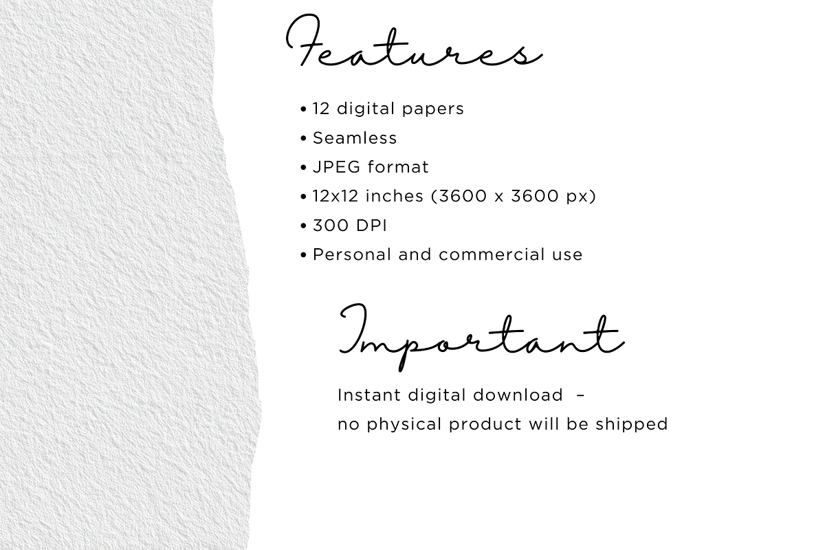 Art Paper Texture Seamless Bundle, an Illustration by Mashimara (Photo 3 of 4)