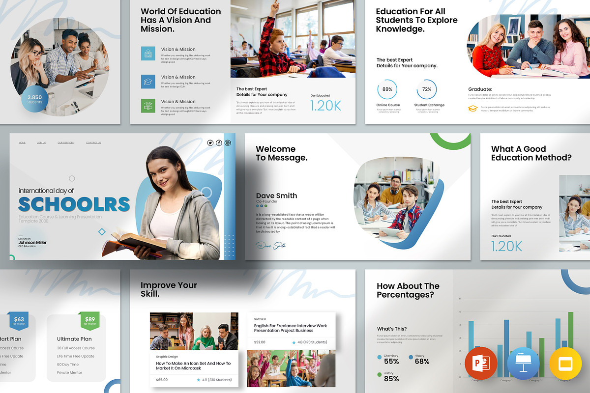 International Day Of School Template, a Presentation Template by evgenystudio (Photo 1 of 7)