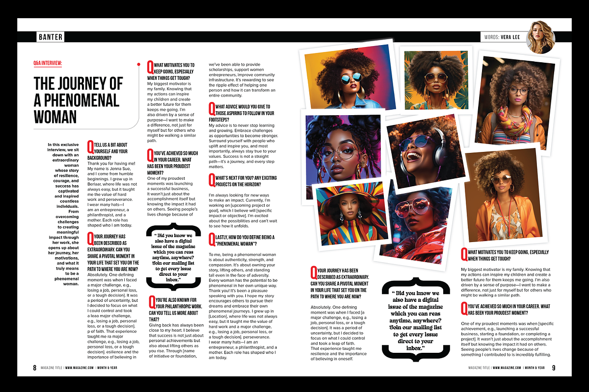 Magazine Template, a Magazine Template by Red Cactus Creative (Photo 5 of 20)