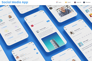 Social Media, Followers Messages App, an App Template by nagaredesignstudio