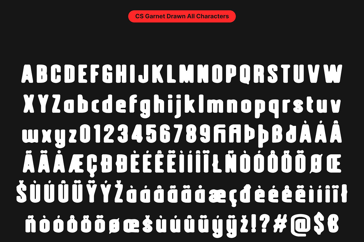 CS Garnet Drawn, a Sans Serif Font by Craft Supply Co. (Photo 8 of 8)