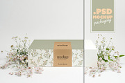 Floral Packaging Box Mockup Scene, a Product Mockup by McLittle Stock (Thumbnail 1 of 5)