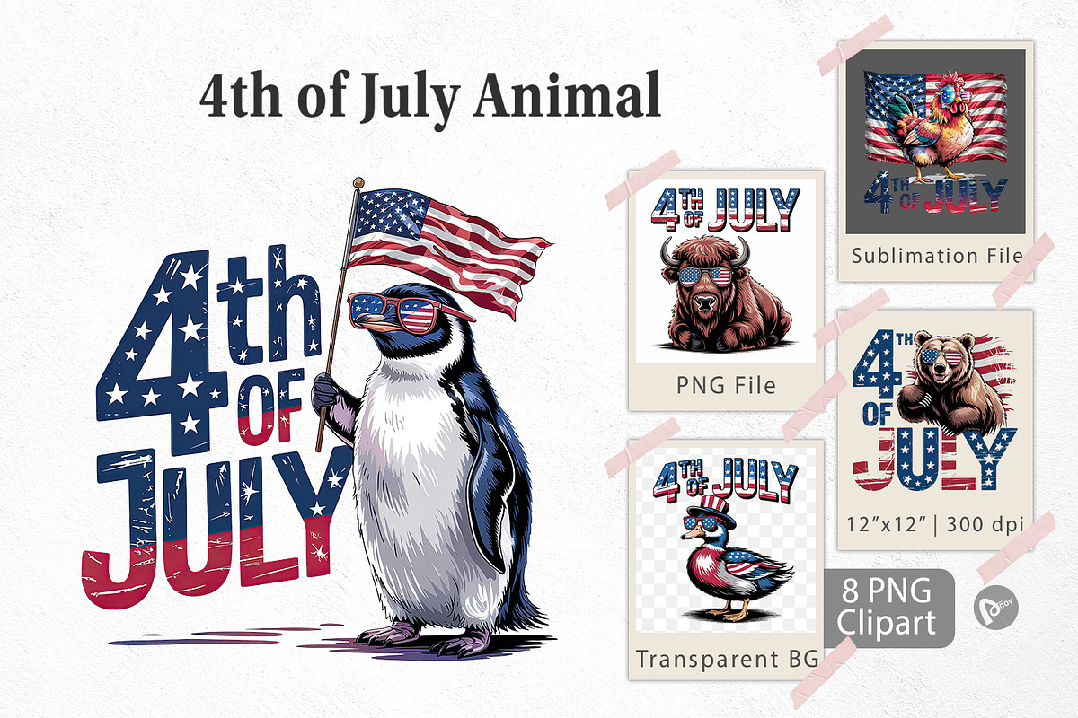 4th of July Animal, a Graphic by Artnoy (Photo 1 of 5)