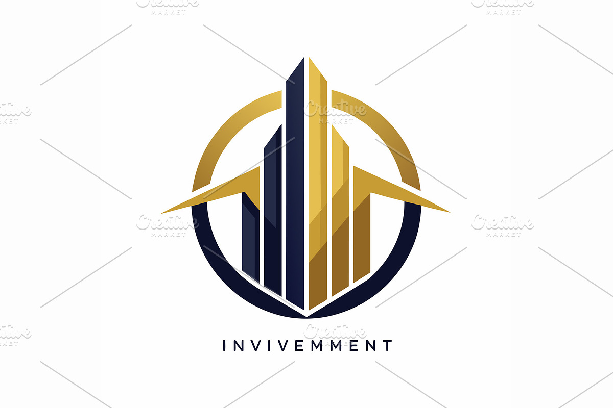A sophisticated logo featuring a min, a Graphic by Iftikhar Alam