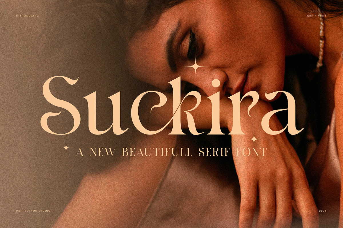 Suckira – Modern Elegant Serif Font, a Serif Font by Perfectype (Photo 1 of 8)