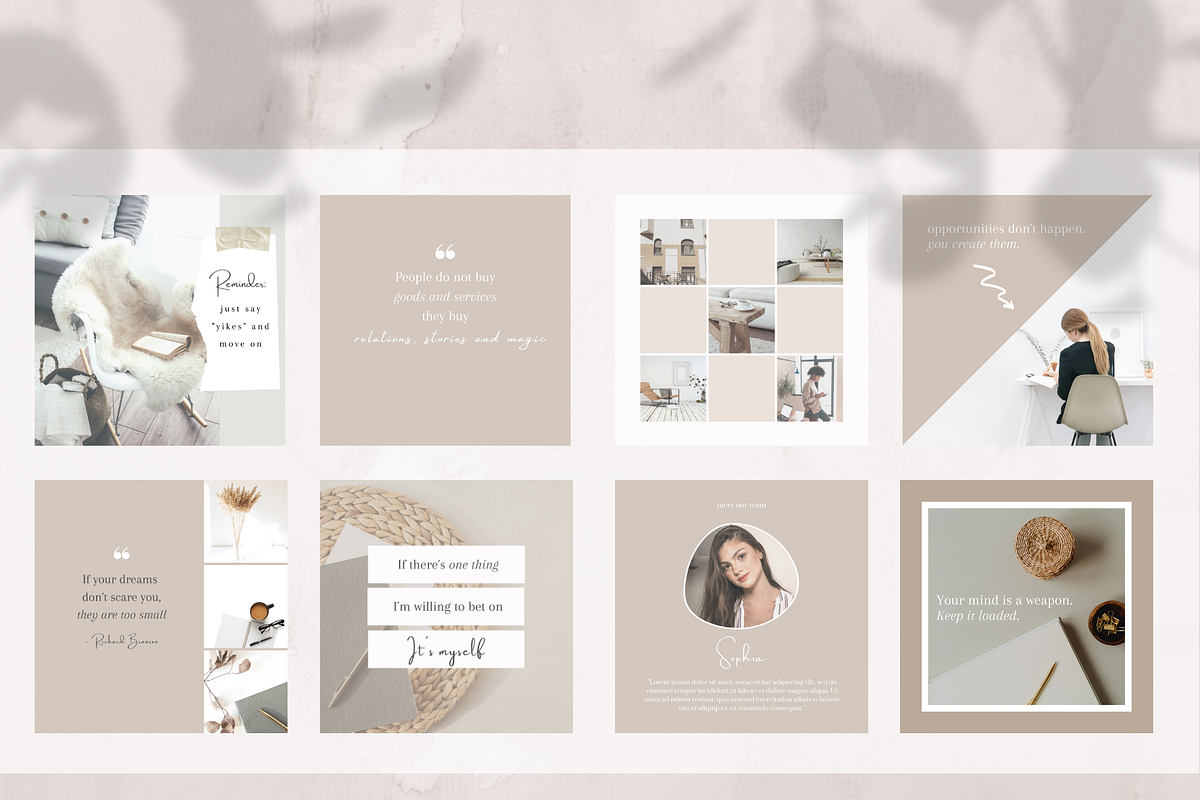 25 Instagram Post Templates, a Social Media Template by Tegefeldt Design (Photo 4 of 6)