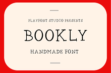 Bookly - A Quirky Hand-Drawn Font