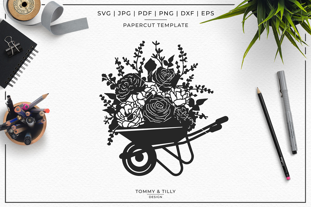 Romantic Floral Bundle - Overlay SVG, an Illustration by Tommy & Tilly Design (Photo 5 of 5)
