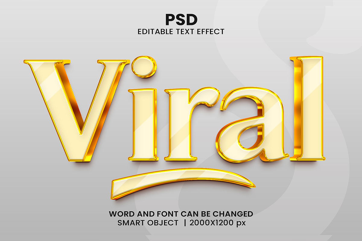 Viral Luxury 3d Text Effect Style, a Layer Style Add-On by bdrobin