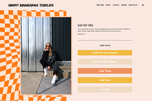 Groovy Squarespace Blogging Template