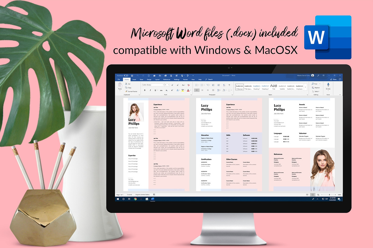 Modern CV Bundle / Resume - Lucy, a Resume Template by Templates Design Co. (Photo 9 of 17)