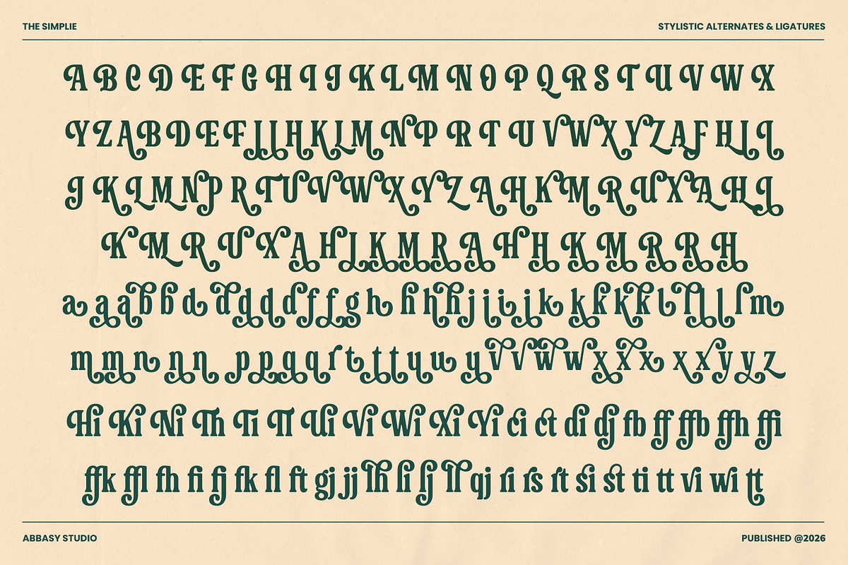 The Simplie, a Serif Font by Abbasy Studio (Photo 6 of 13)