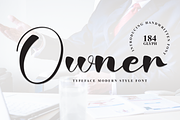 Owner | Script Font, a Handwritten Font by Scratchones (Thumbnail 1 of 8)