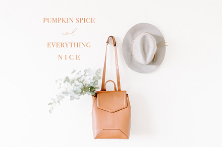Pumpkin Spice Fall Stock Photo 