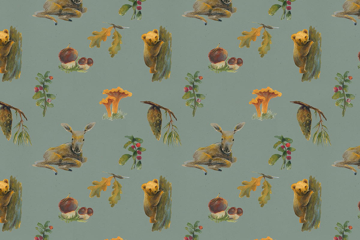 Autumn in the forest. Art set, an Animal Illustration by Shusha Guna Art (Photo 9 of 12)