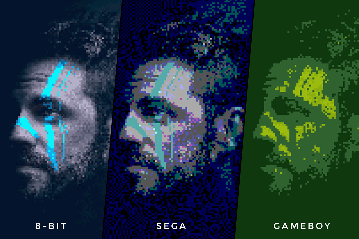 Arcade 8-bit pixel Ps Action, an Action Add-On by Dene Studios (Photo 2 of 12)