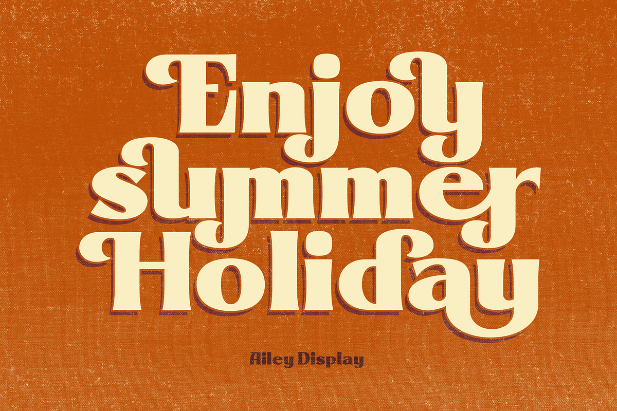 Ailey Display, a Serif Font by Graptail (Photo 4 of 16)