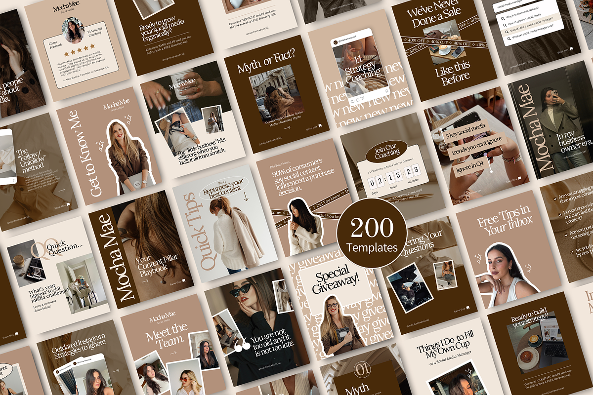 Instagram Templates Social Media Coach