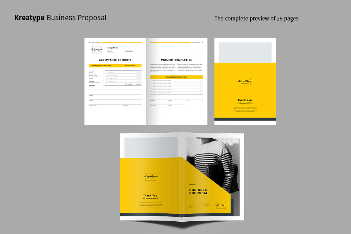 Kreatype Proposal, a Brochure Template by Kreatype Studio (Photo 5 of 19)