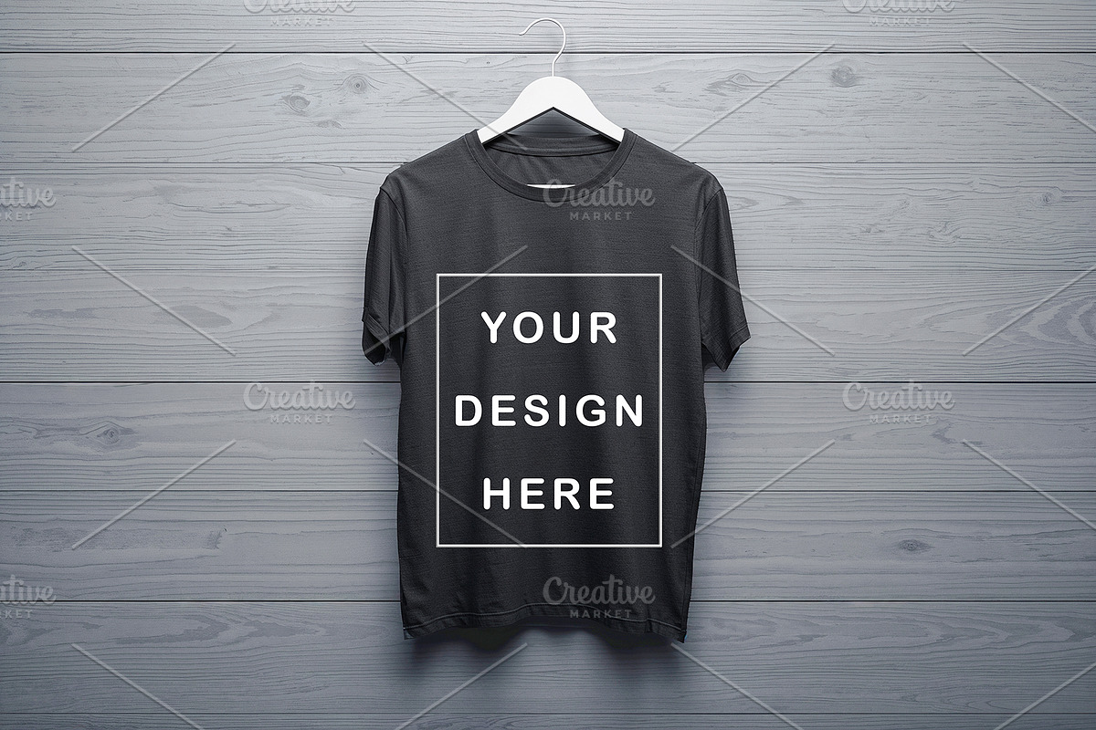 T-Shirt Mockup - Dark Gray Edition, a Shirt Mockup by ForhadGFX (Photo 12 of 12)