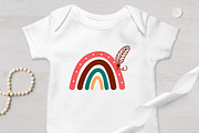Boho Rainbow Cut Files, Clipart, an Object Graphic by ClipartMuchLove (Thumbnail 3 of 7)