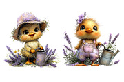 Summer Funny Chick Clipart, an Illustration by SinaCreation (Thumbnail 5 of 10)