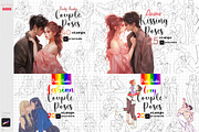 Procreate Couple Body Poses Anime, a Brush Add-On by ArtPrintBabe (Thumbnail 2 of 12)