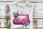 Magenta Spring Watercolor Clipart, an Illustration by Rose Art (Thumbnail 5 of 9)